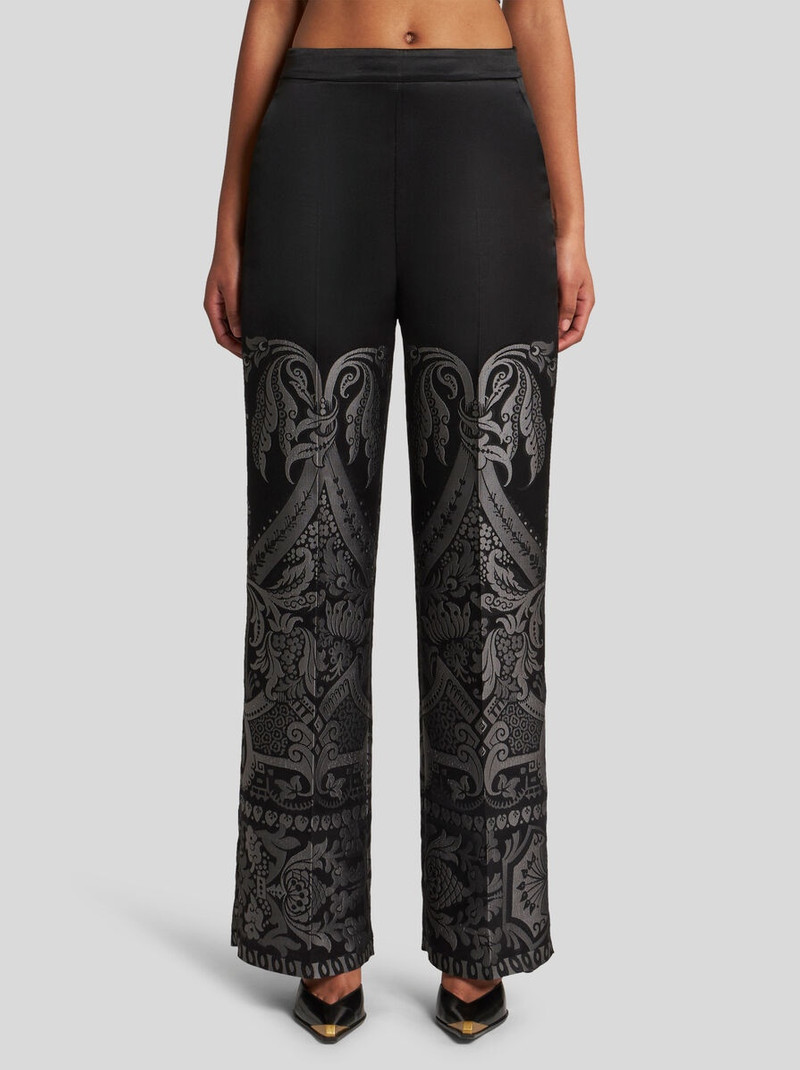 Etro SILK JACQUARD PALAZZO TROUSERS outlook