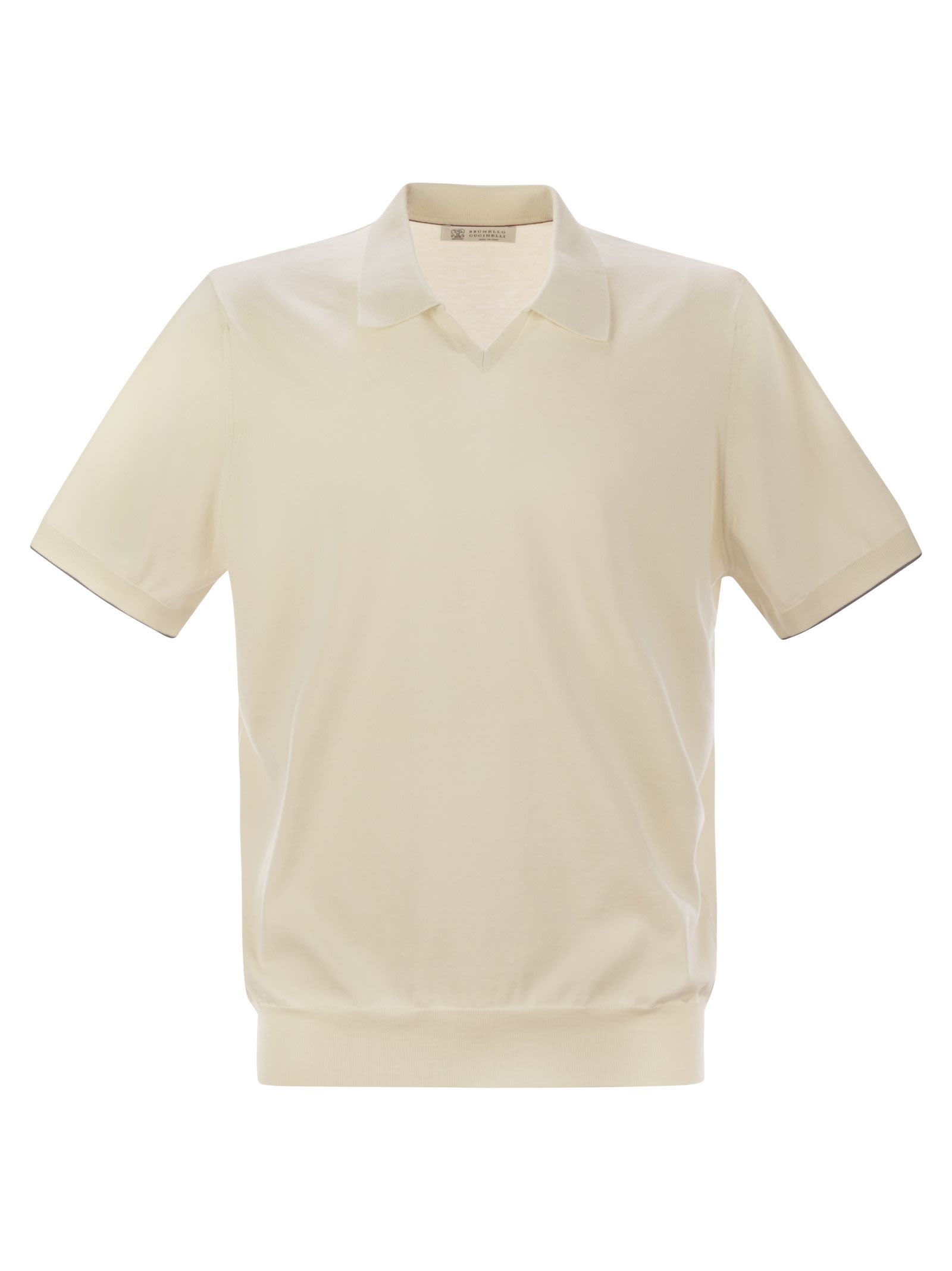 Brunello Cucinelli Men Cotton Polo Style Sweater - 1