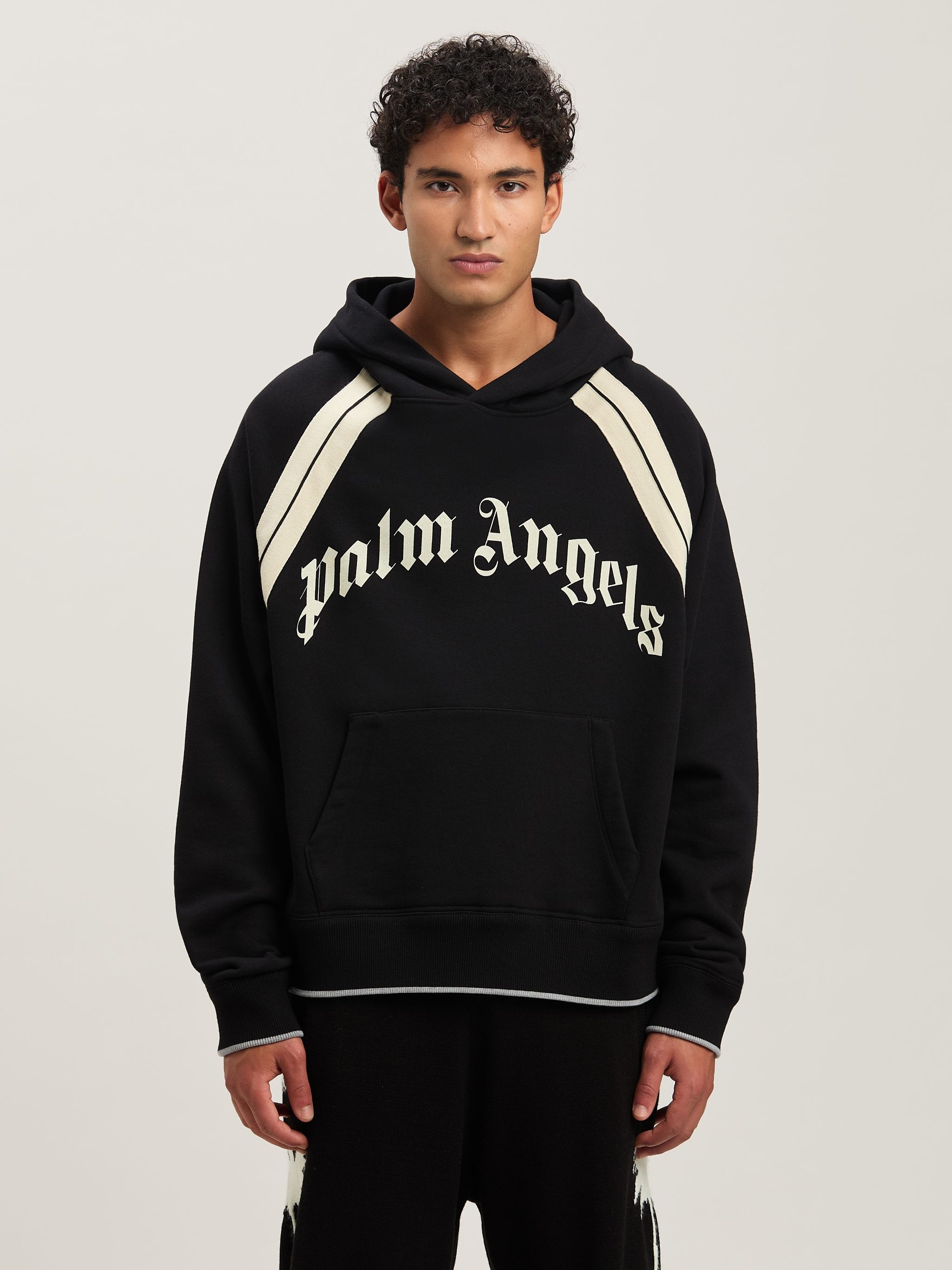 Curved Logo Track hoodie - 3