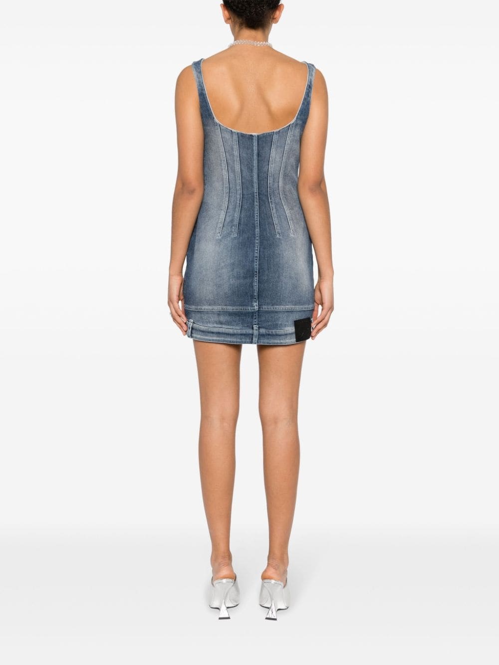 Upside Down denim dress - 4