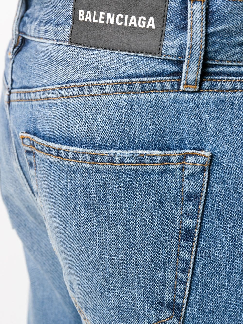 cropped straight-leg jeans - 5