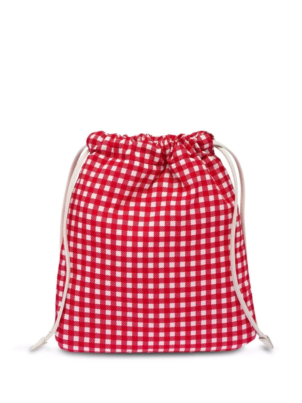 check-print drawstring pouch - 2