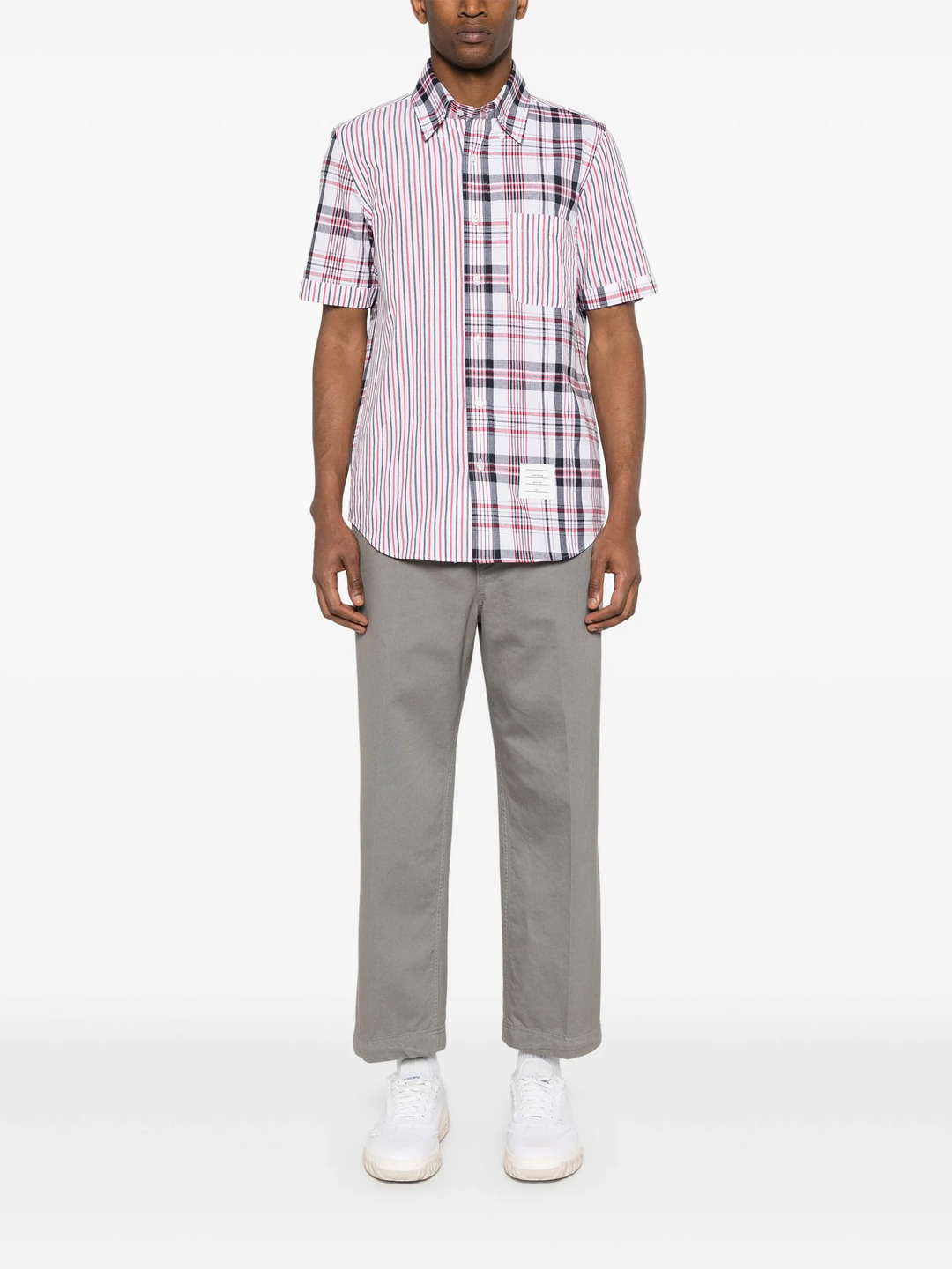 Straight Fit Button Down Shirt - 2