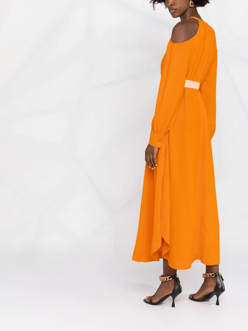cold-shoulder belted dress 6