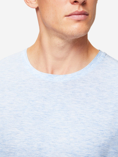 Derek Rose Men's T-Shirt Ethan Micro Modal Stretch Blue outlook