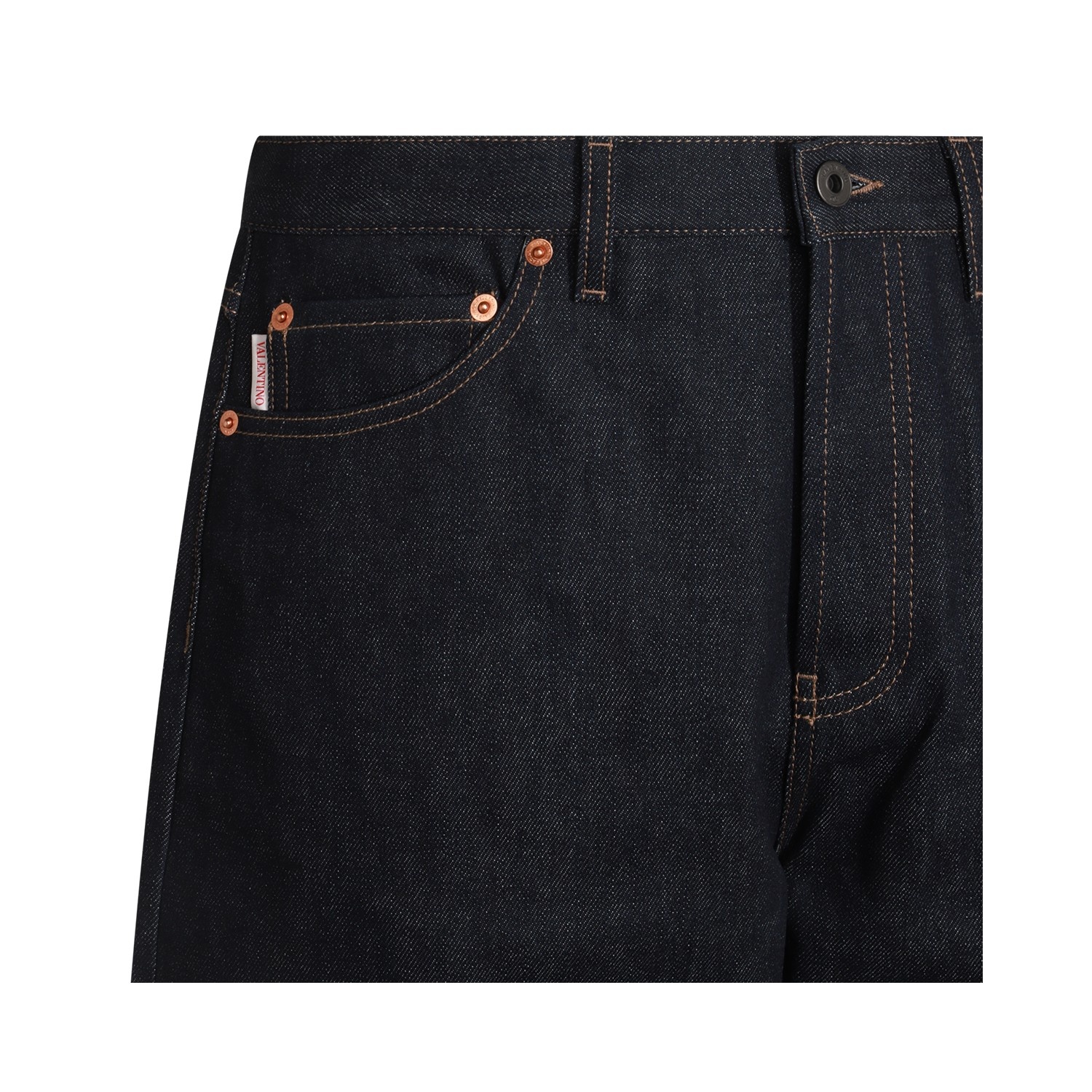 BLACK COTTON DENIM JEANS - 3