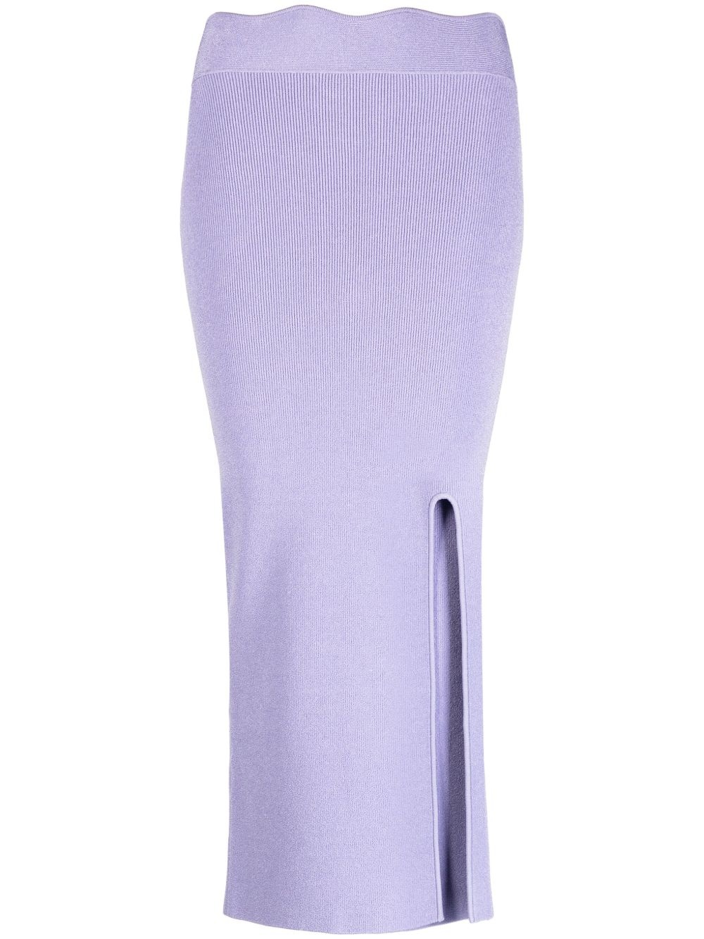 Delia ribbed midi skirt - 1