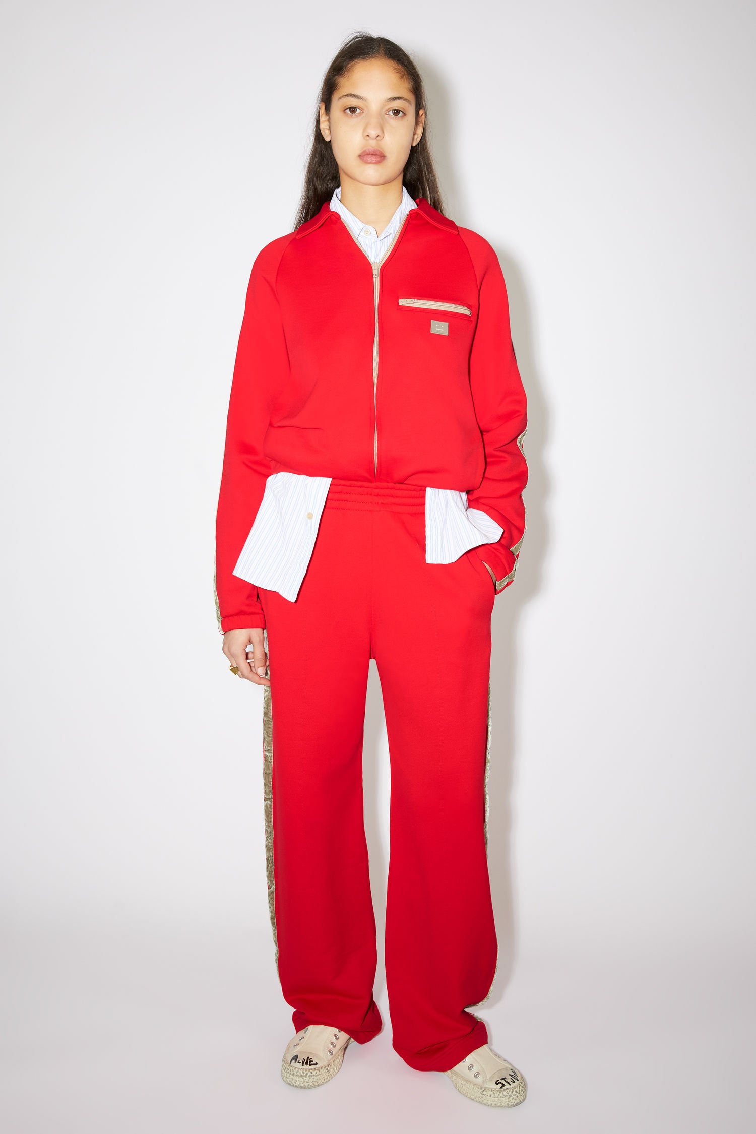 Fleece sweatpants - Sharp red - 2