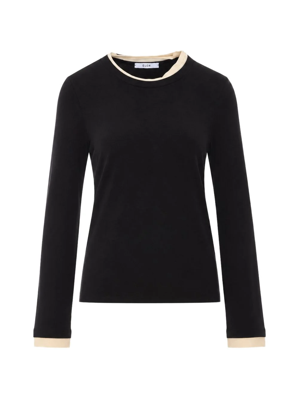 layered-detail crew-neck T-shirt - 1