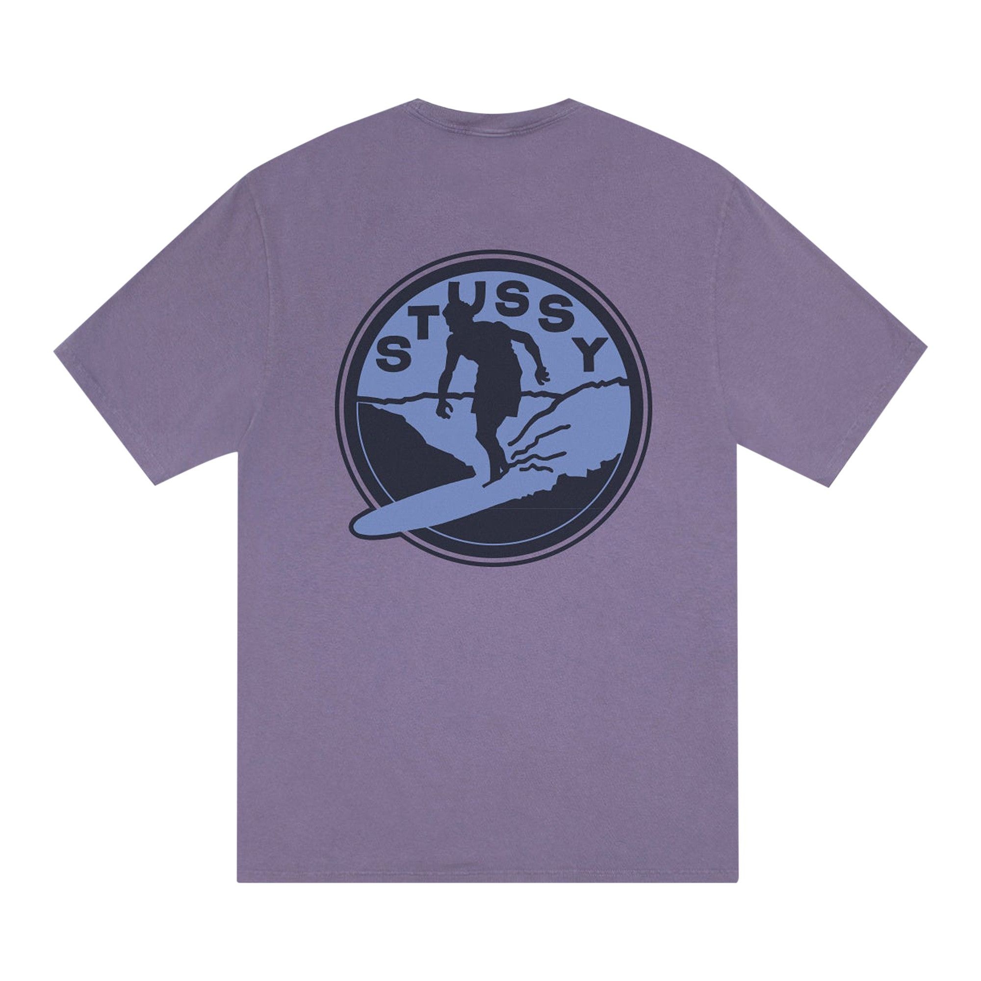 Stussy Surf Club Tee Pigment Dyed 'Grape' - 2