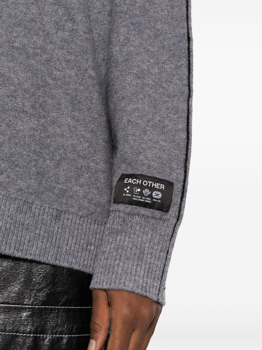 stitch-detail wool jumper - 5