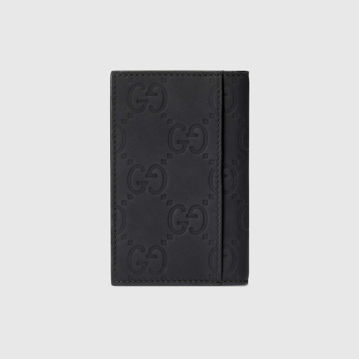 GG rubber-effect long card case - 4