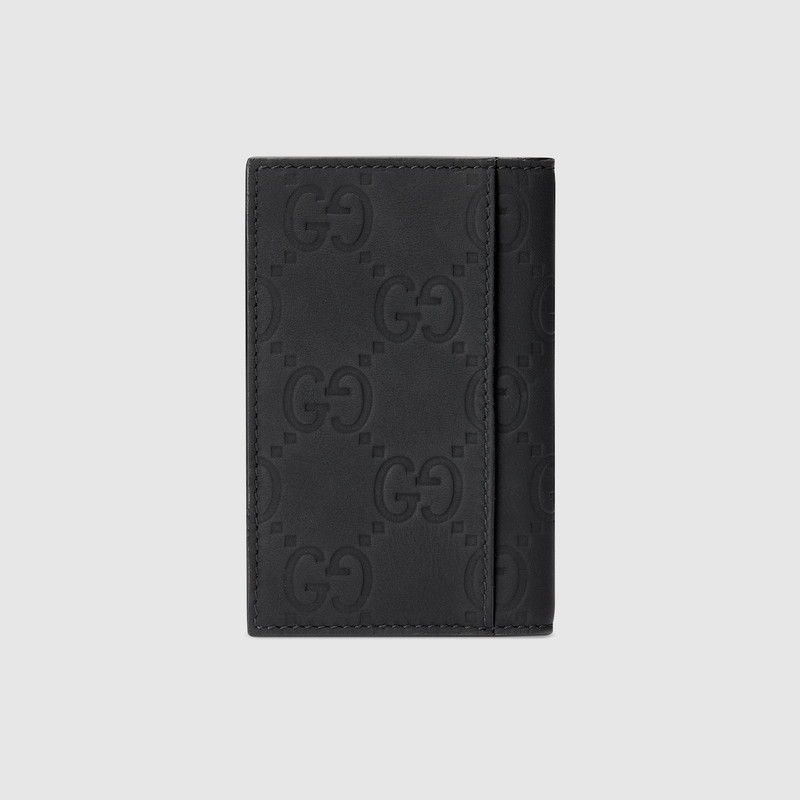 GG rubber-effect long card case 4