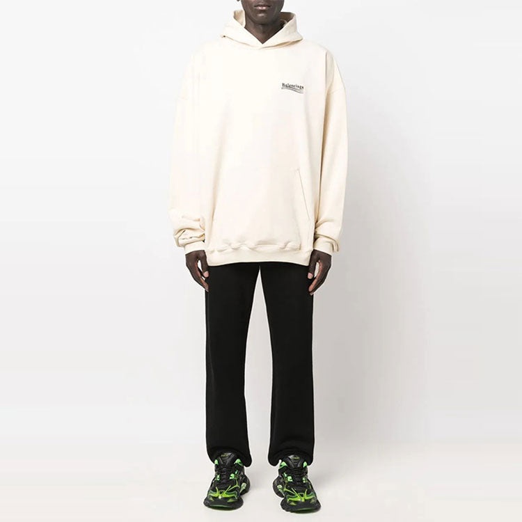 Balenciaga Political Campaign Large Fit Hoodie 'White' 620973TKVI98962 - 2