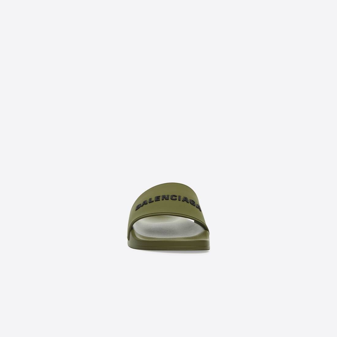 Men's Pool Slide Sandal in Kaki Green - 3