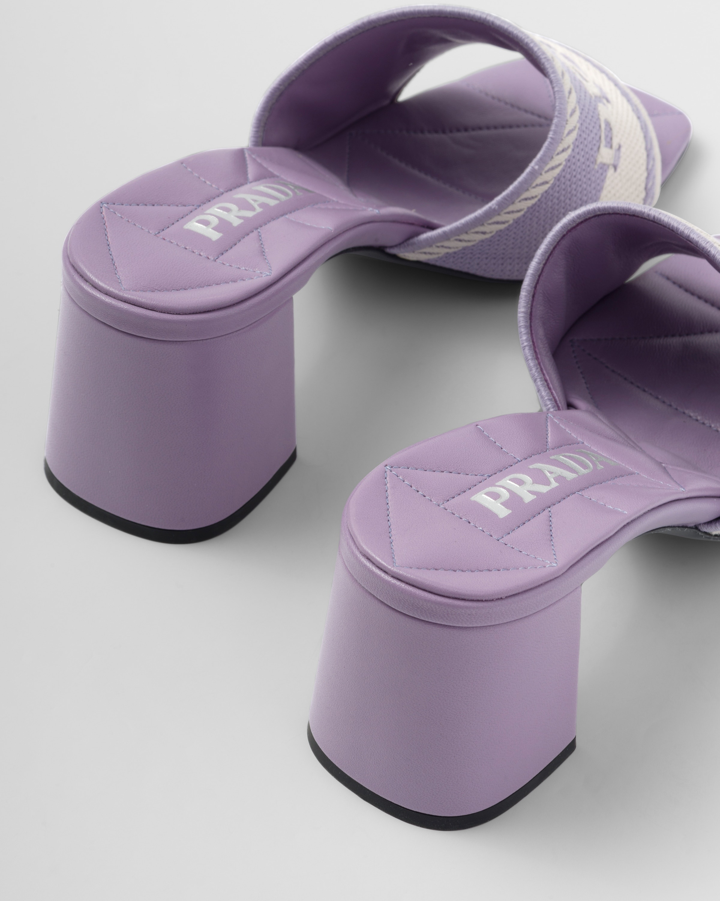 Embroidered fabric sandals - 6