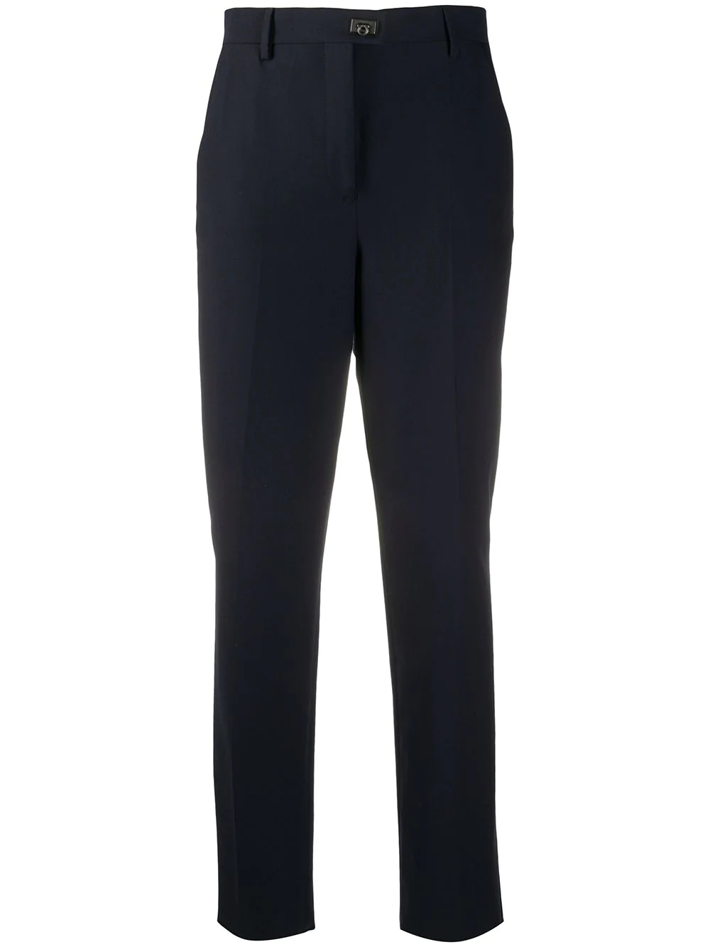 Gancini-plaque straight-leg trousers - 1