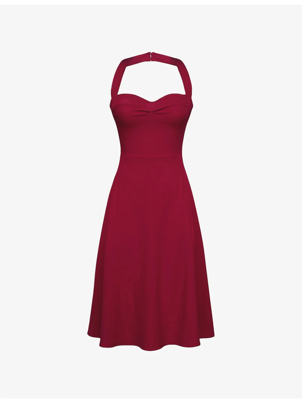 Carolla Halterneck Woven Midi Dress - 1