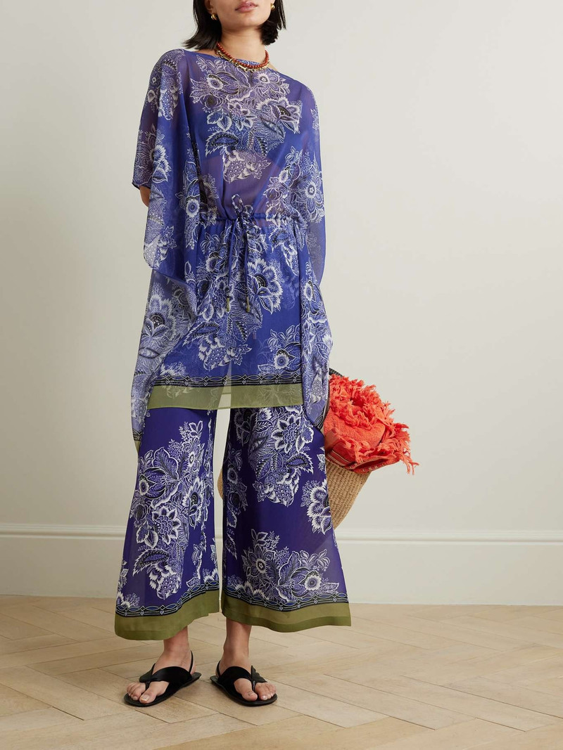 Etro Floral-print crepon kaftan outlook