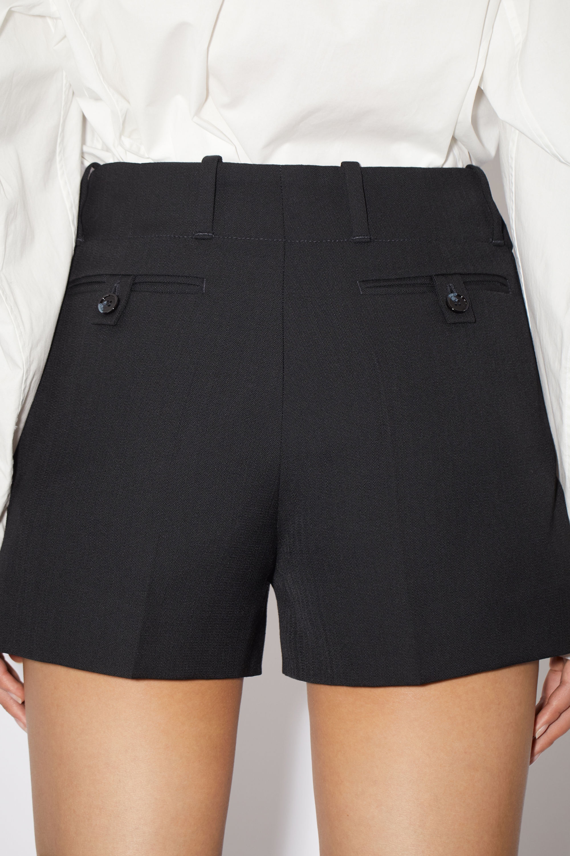 Tailored mini shorts - Black - 5