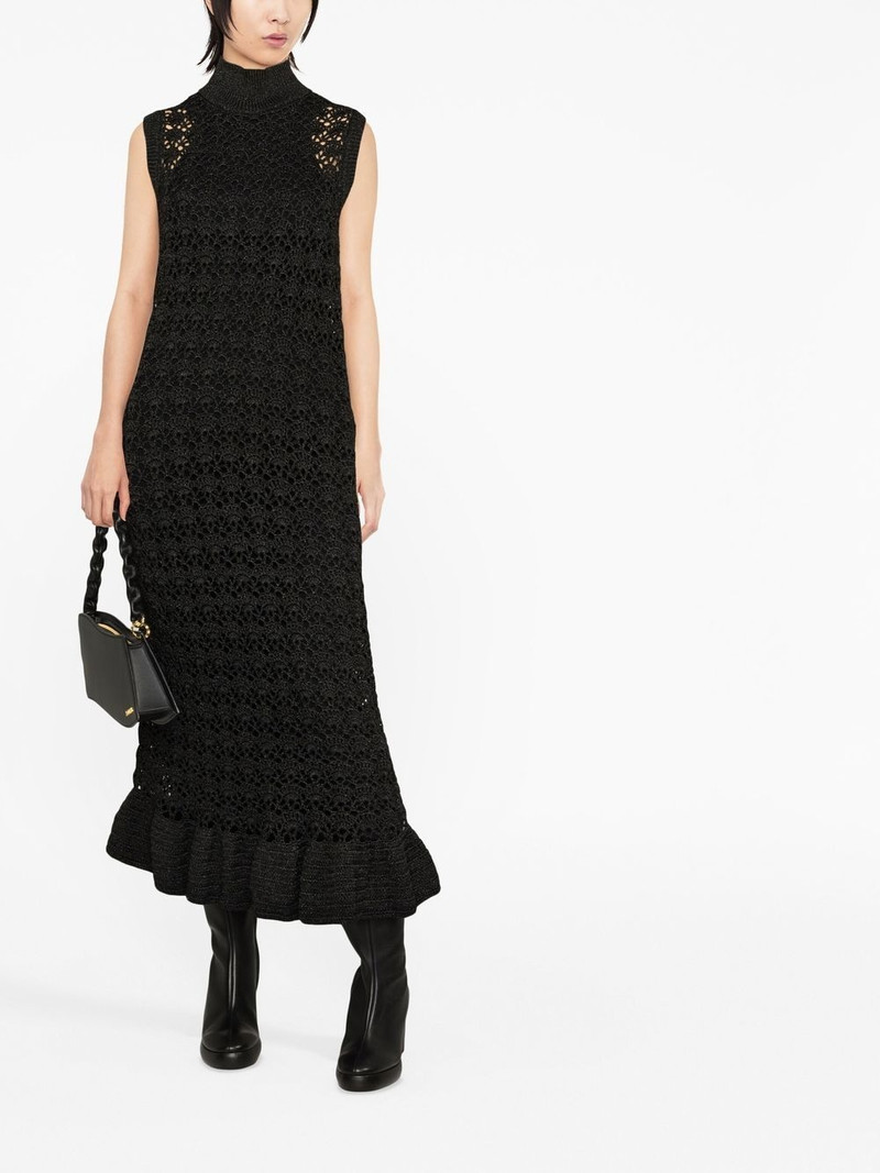 GANNI high-neck sleeveless dress outlook