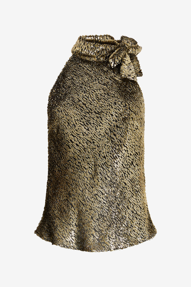 Fil Coupé Top With Leopard Motif 1