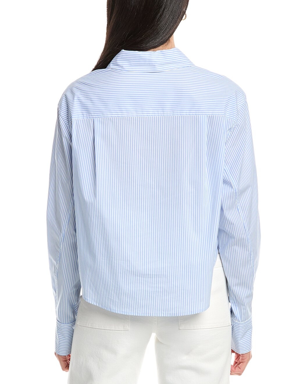 SIMKHAI Renata Cropped Button-Down Shirt - 2