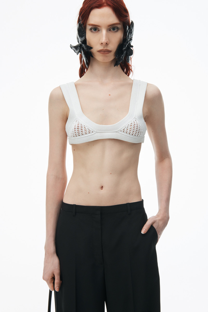 Low Waisted Tailored Trouser in Wool Blend 4