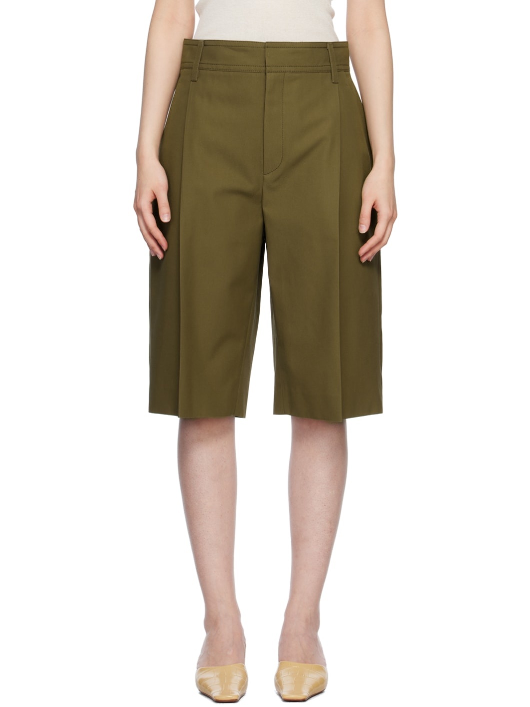 Green Skater Shorts - 1