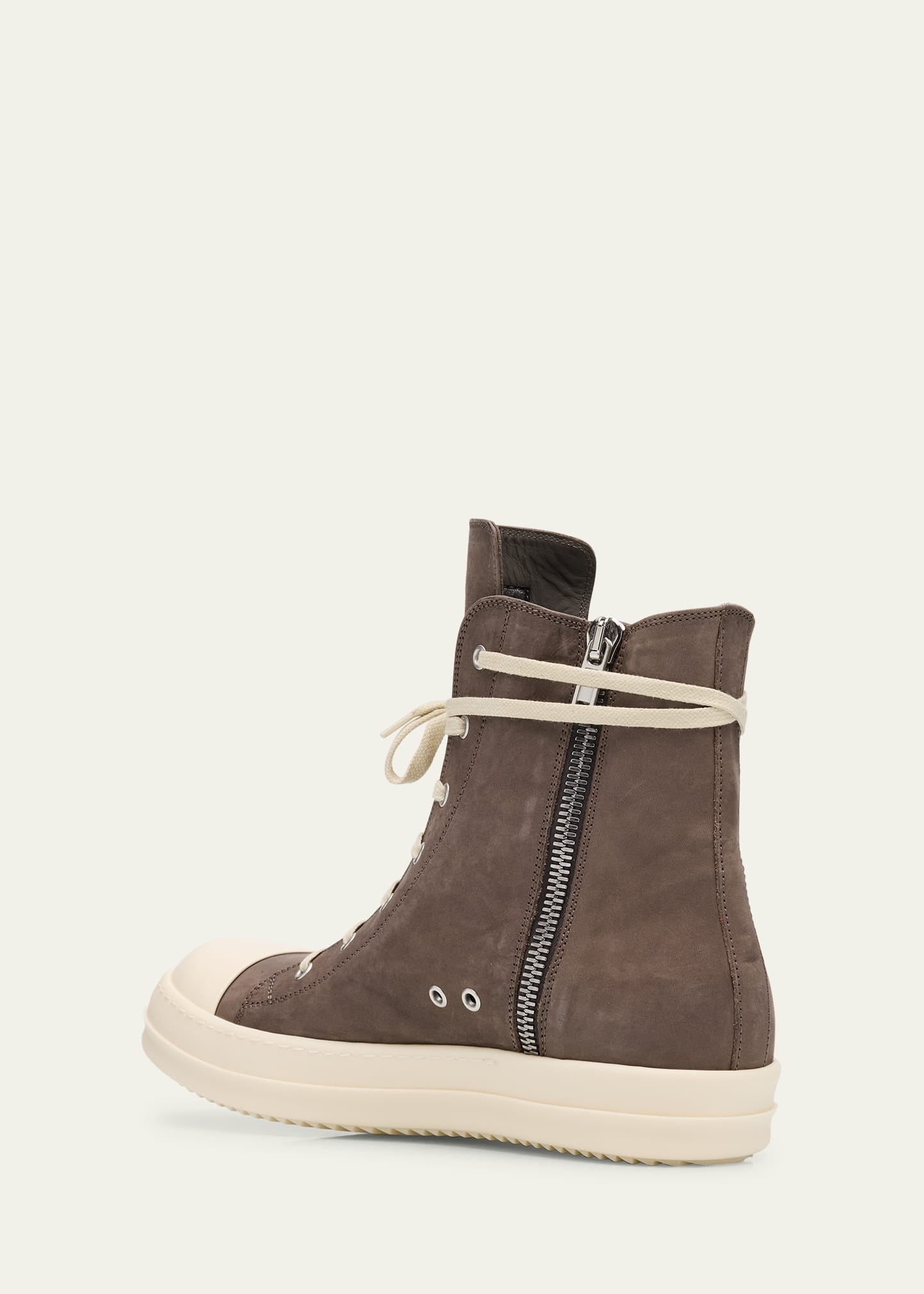 Men's Nubuck Suede High-Top Sneakers - 4