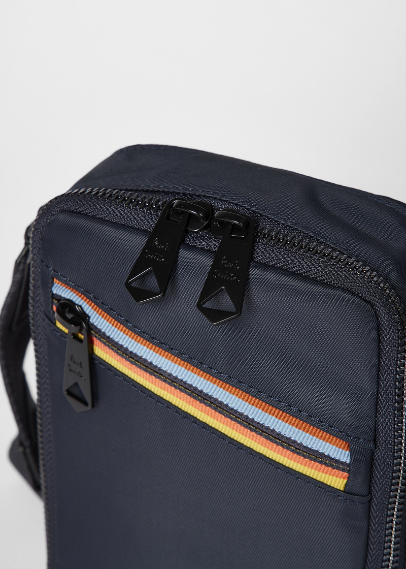 Navy 'Artist Stripe' Flight Bag 6