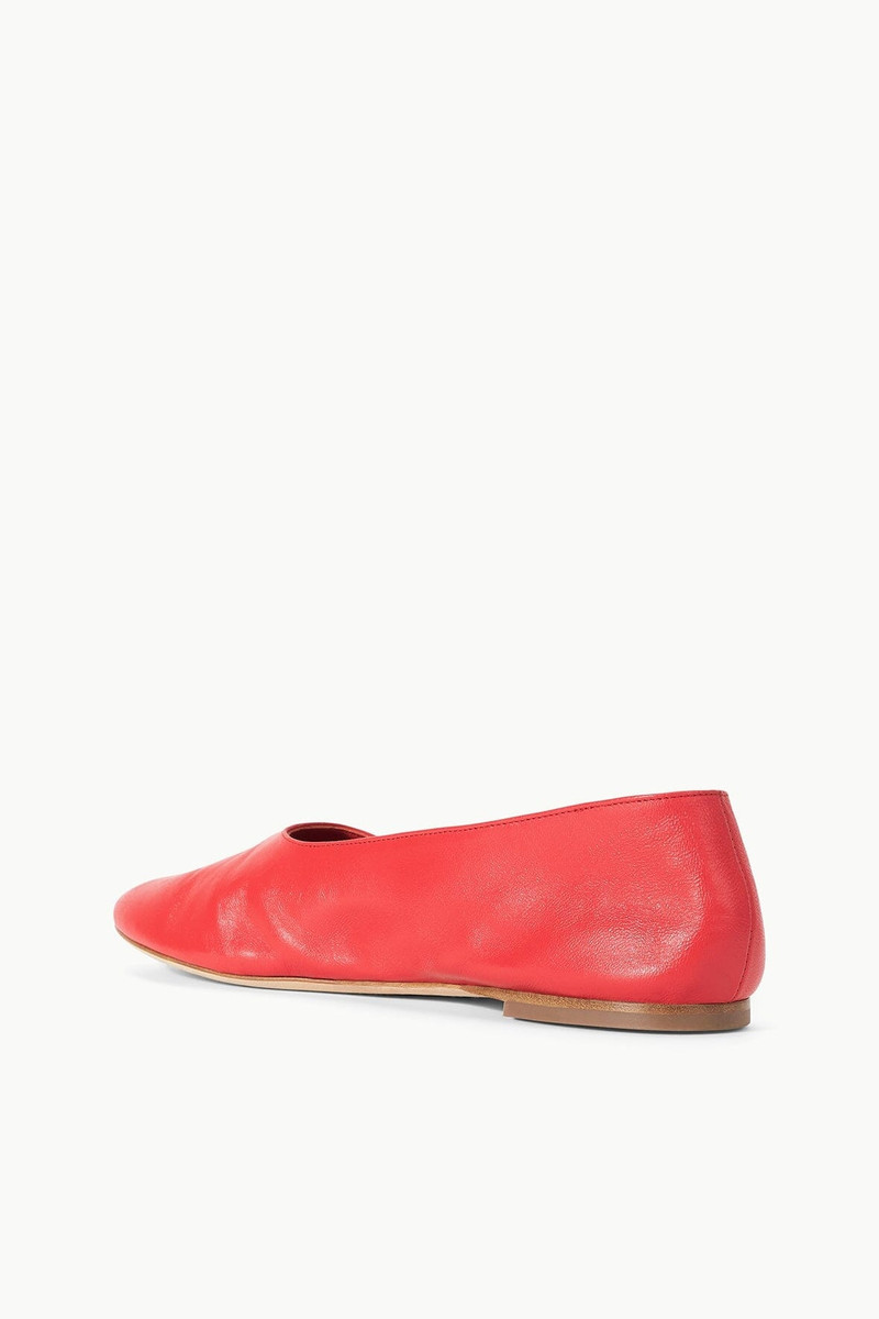 STAUD STAUD ALBA BALLET FLAT RED ROSE outlook
