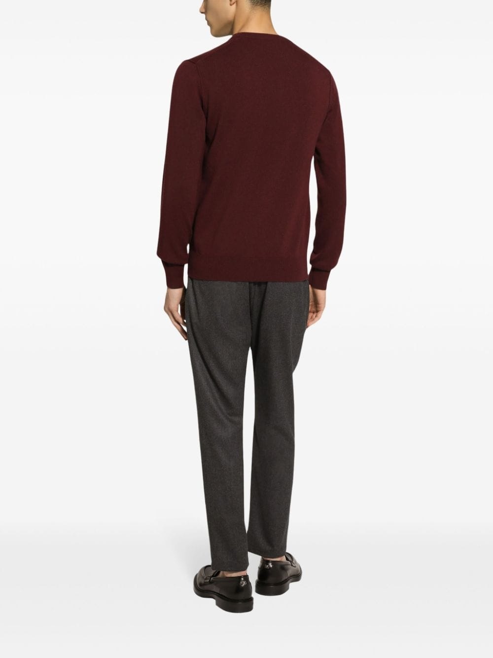 logo-patch cashmere jumper - 4