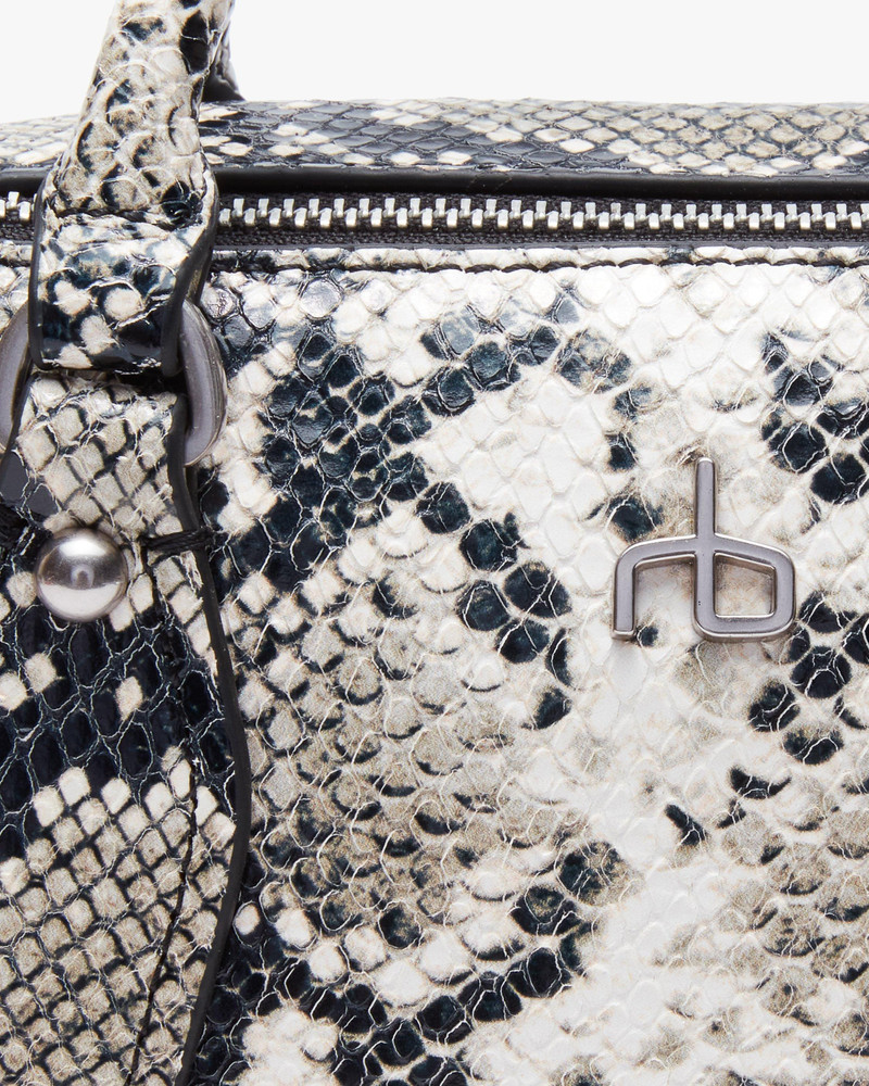 Gramercy Small Snakeskin Leather Satchel 7