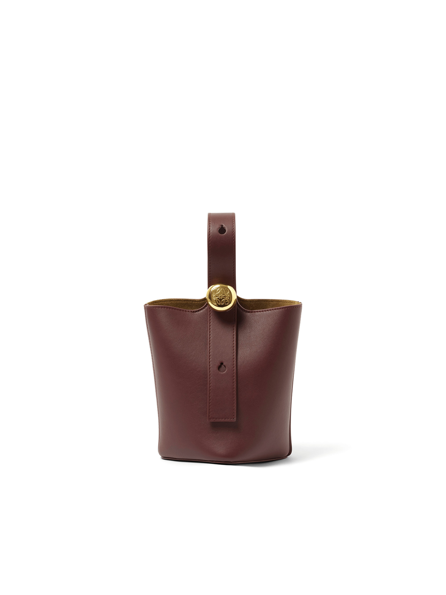 Pebble Bucket Mini in Dark Burgundy - 2