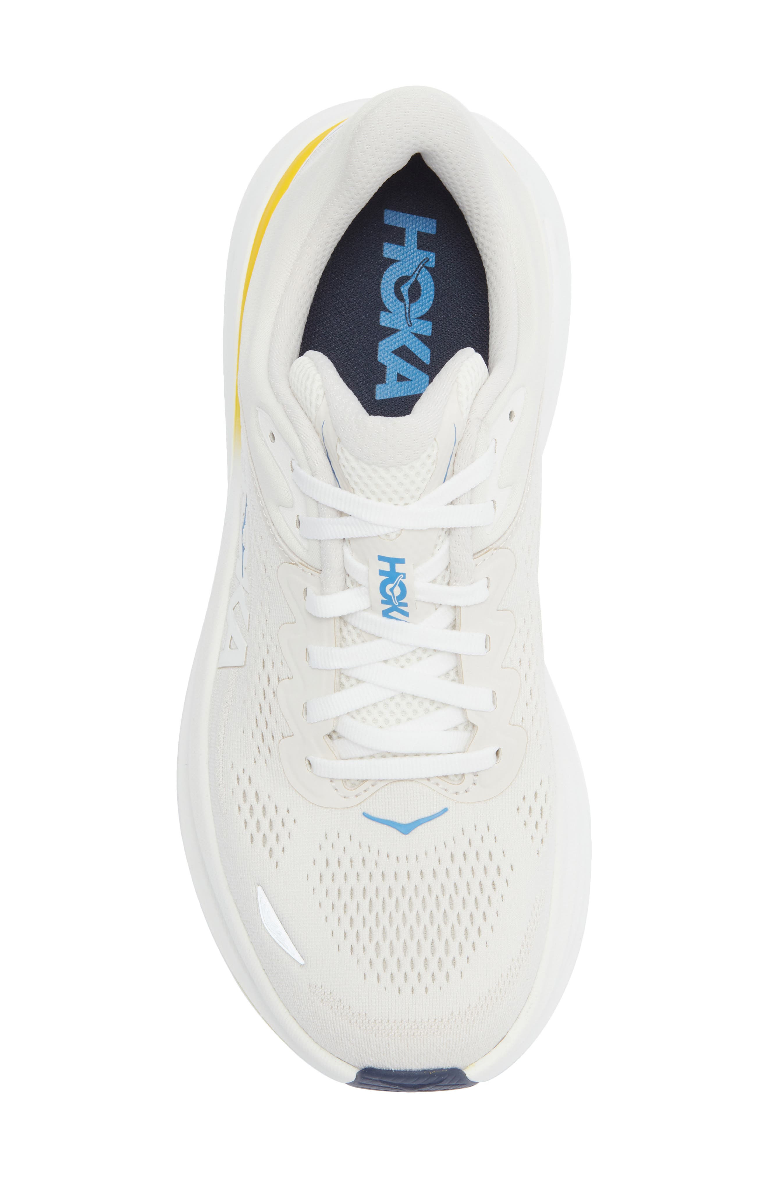 HOKA Bondi 9 Running Shoe in White /Grout at Nordstrom - 5