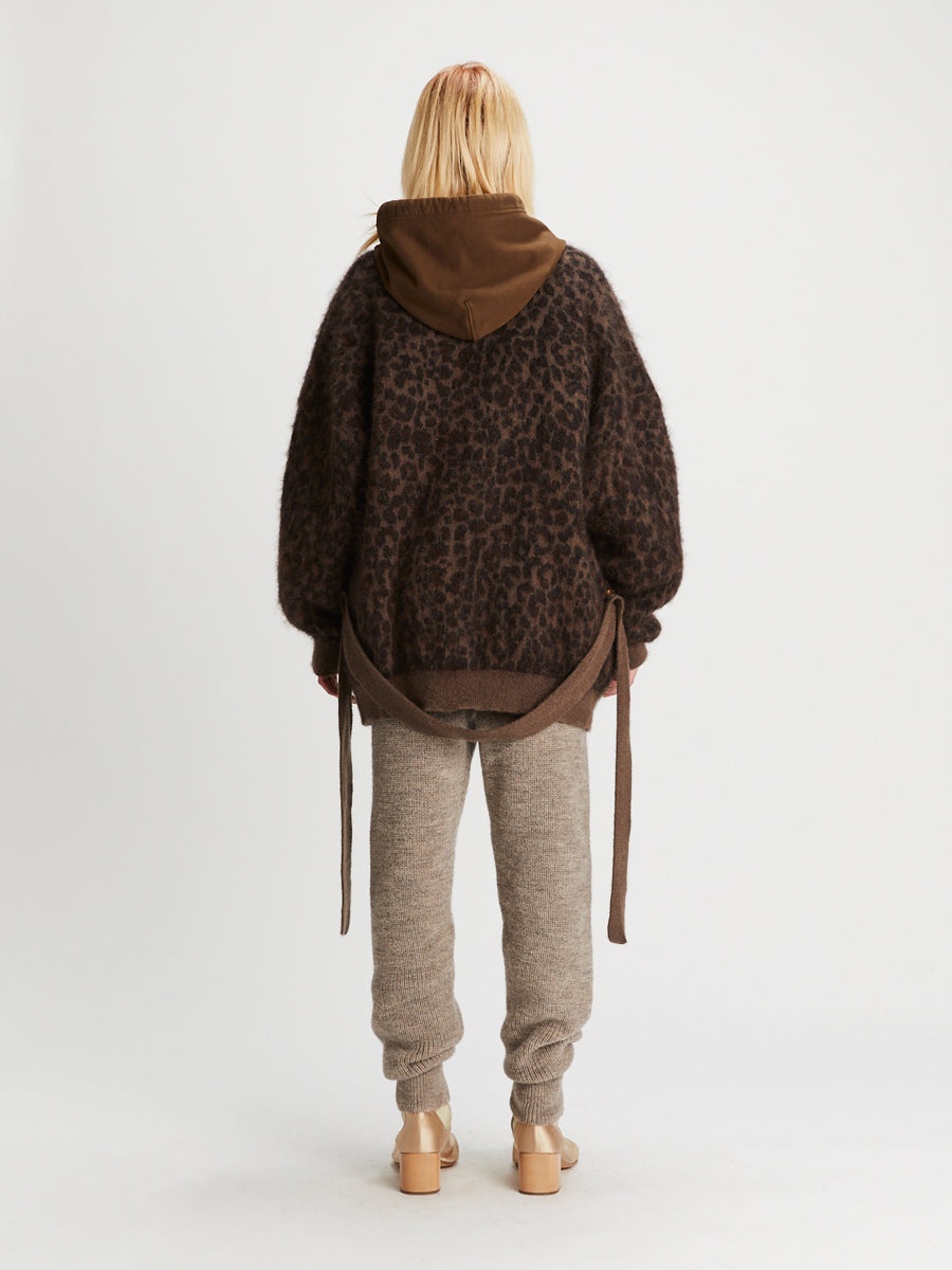 Stray Cardigan Brown Black Pois - 4