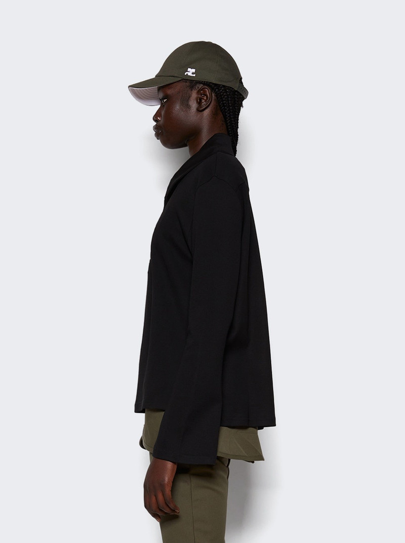 Long Sleeve Polo Black 4