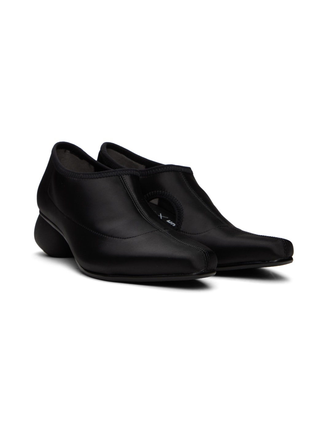 Black United Nude Edition Carve Heels - 4