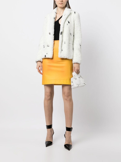 DSQUARED2 printed faux fur coat outlook