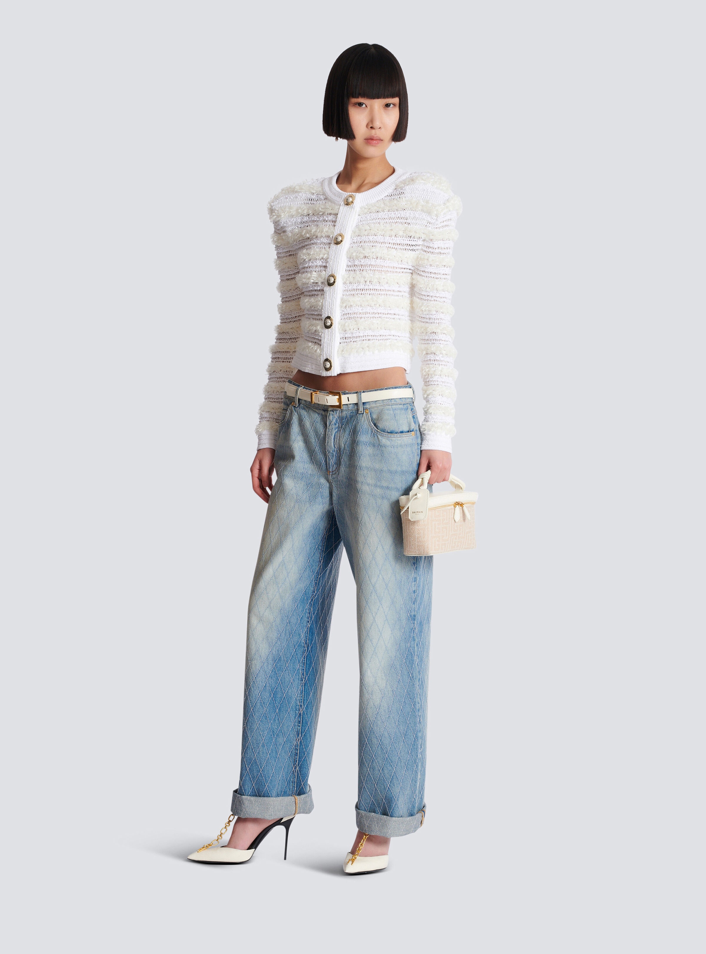 Diamond denim straight-fit jeans - 2