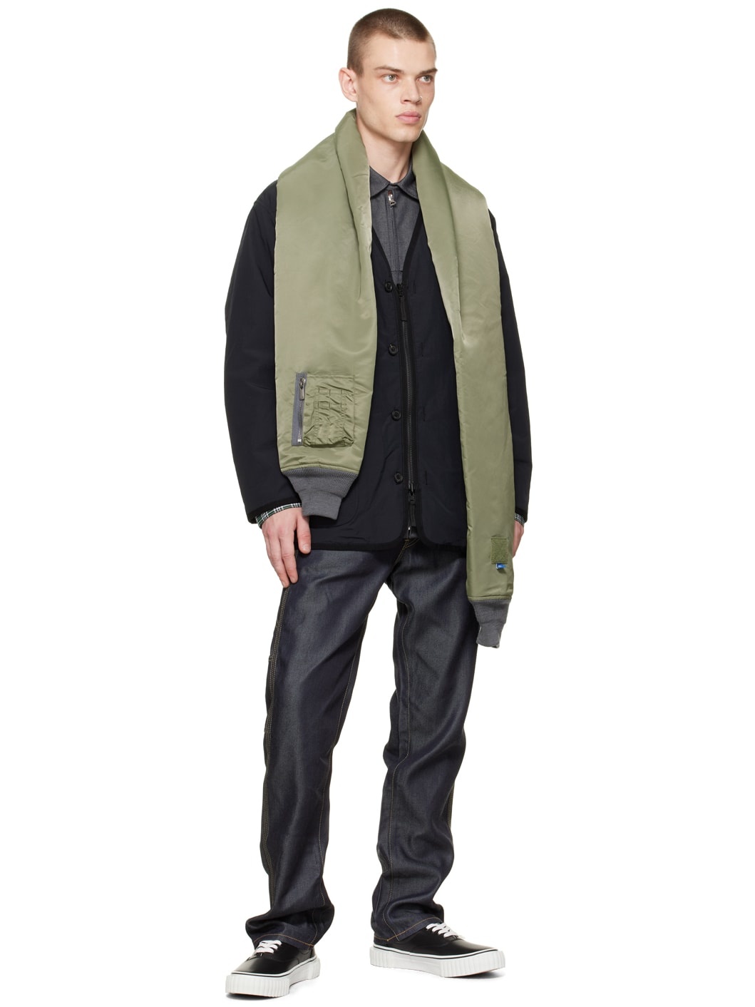 FUMITO GANRYU 22aw ma-1 sleeve マフラー FUMITO GANRYU 22aw ma-1 sleeve マフラー