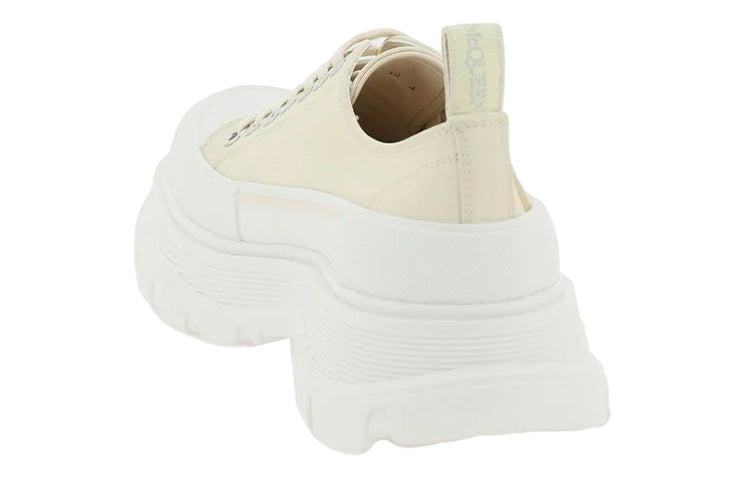 (WMNS) Alexander McQueen Tread Slick Low Lace Up Graffiti Shoes 'Yellow White' 708753W4RQ22257 - 2
