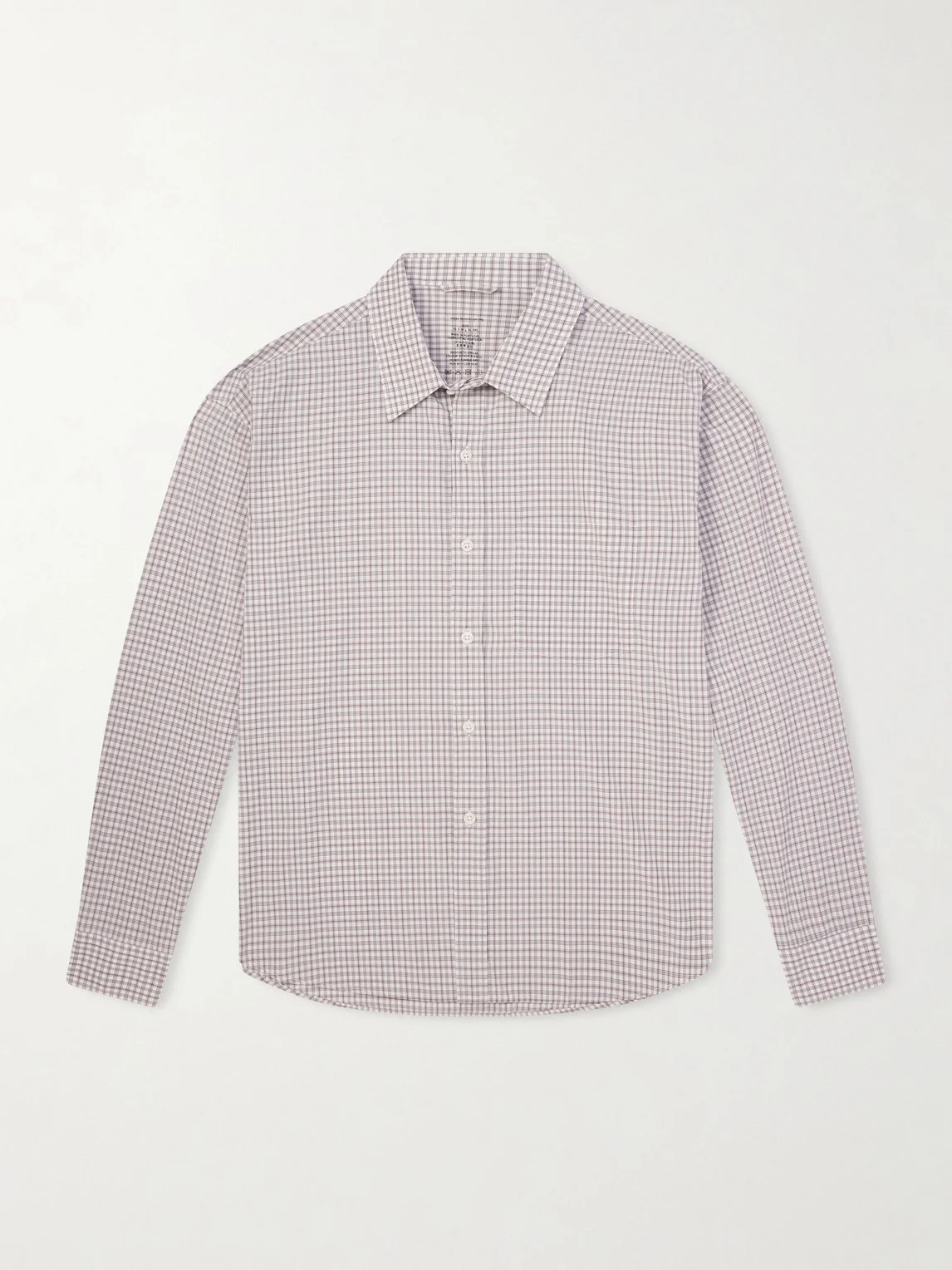 Executive Checked Cotton-Poplin Shirt - 1