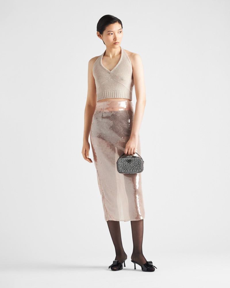Prada Sleeveless wool and cashmere top outlook