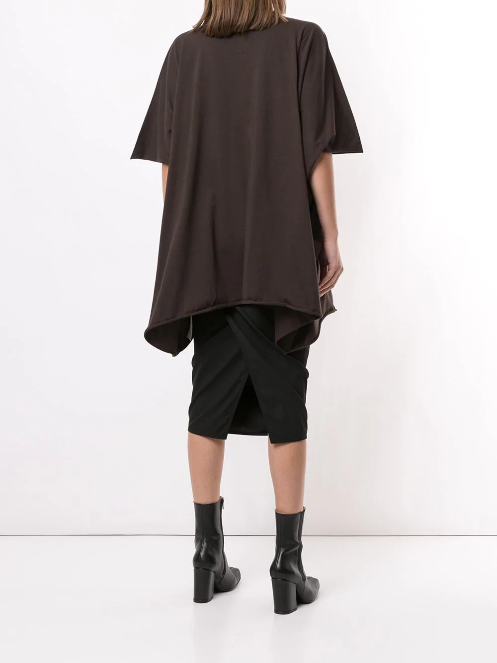 oversized asymmetric T-shirt - 4