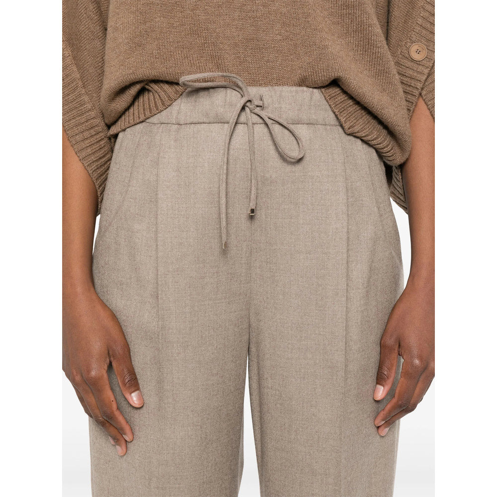 Max Mara Brown Trousers - Straight Trousers Women - 4