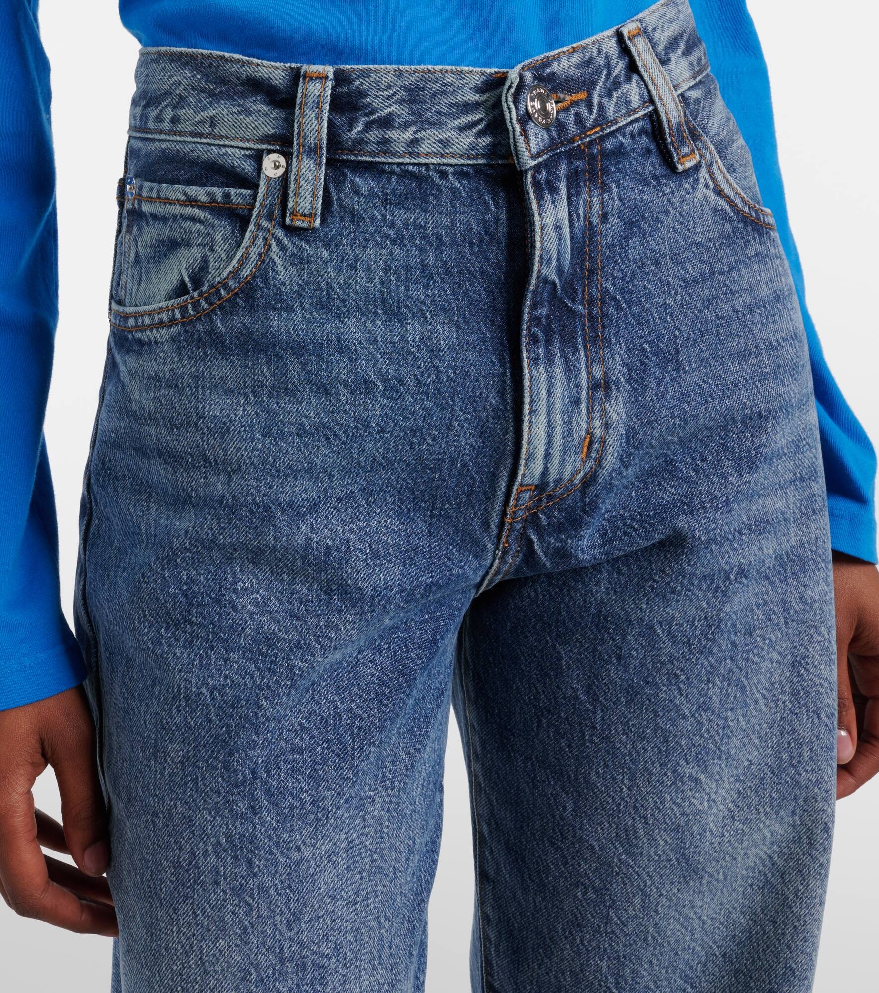 Candle mid-rise barrel-leg jeans - 4