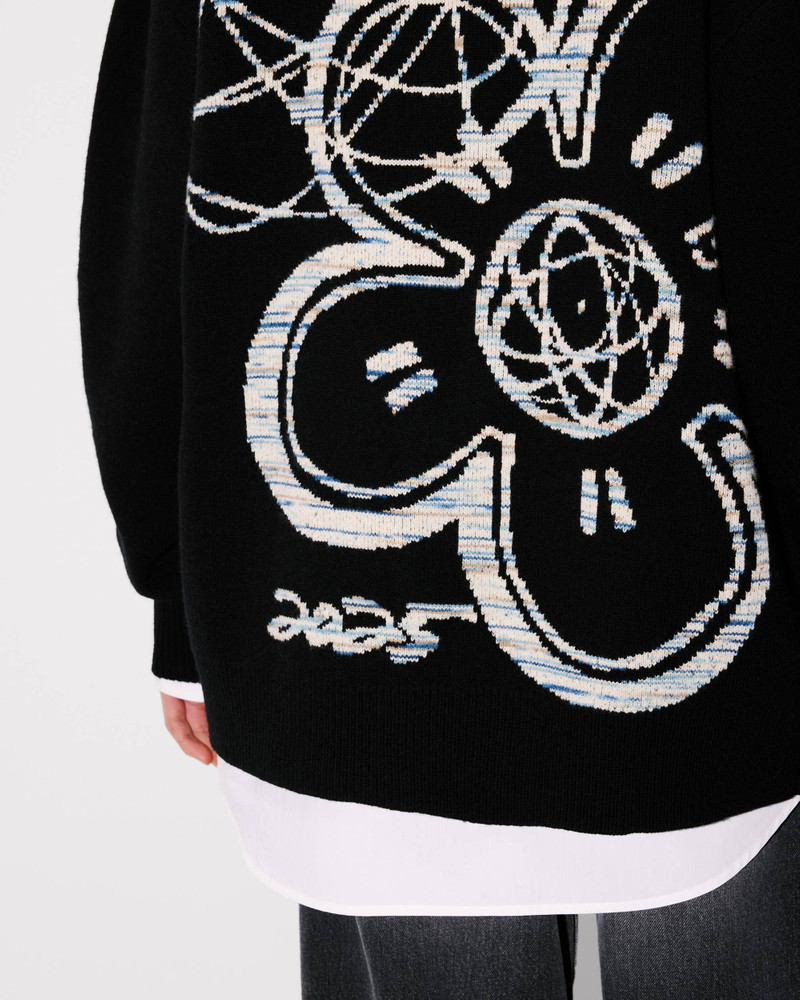'Kenzo x Futura 2000' genderless cardigan in wool 7