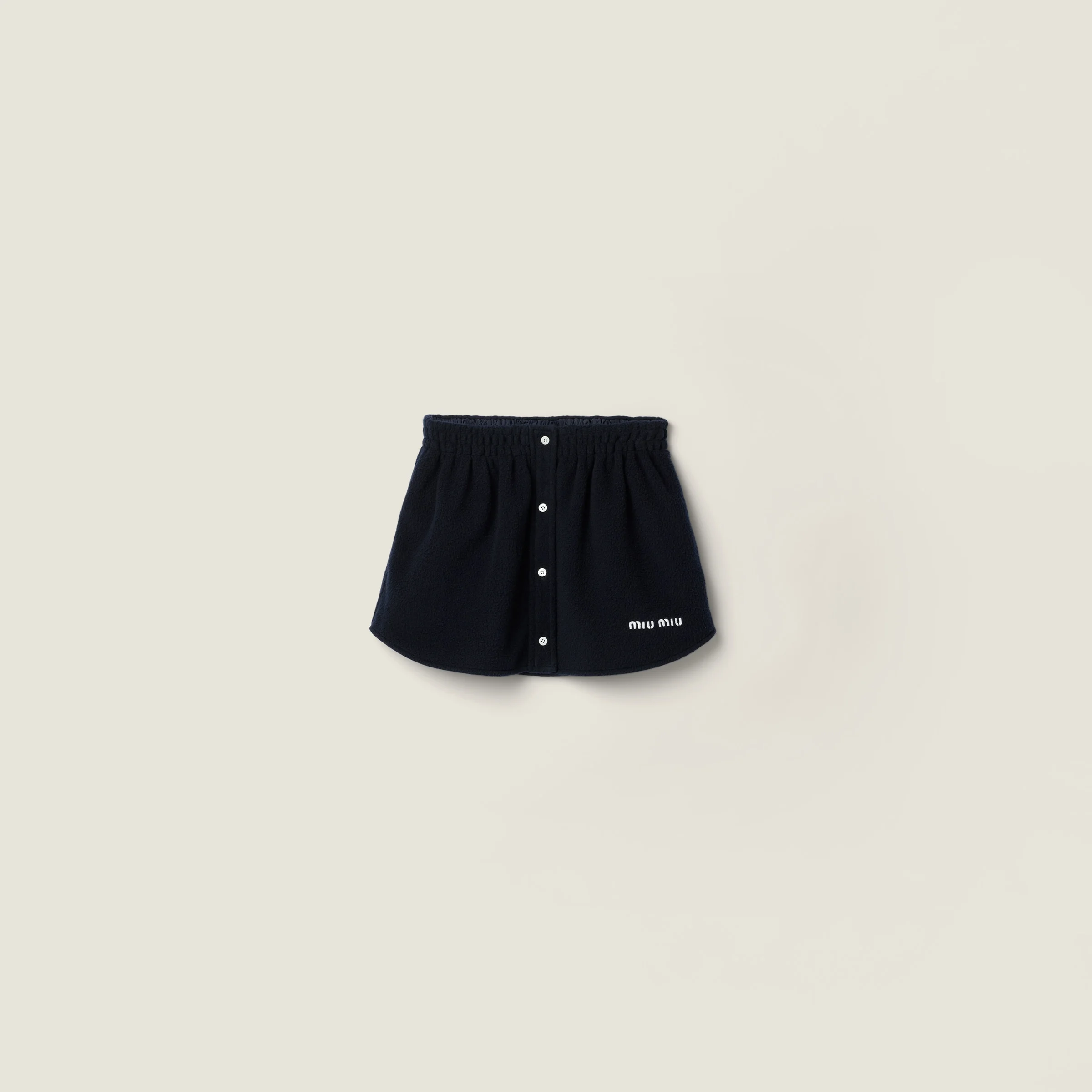 Fleece miniskirt - 1